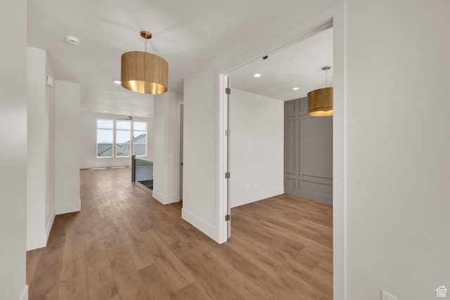 761 W 880 N, American Fork, UT 84003 - corridor with light wood finished floors and recessed lighting