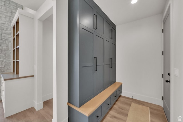 761 W 880 N, American Fork, UT 84003 - mudroom featuring light wood-style floors and recessed lighting