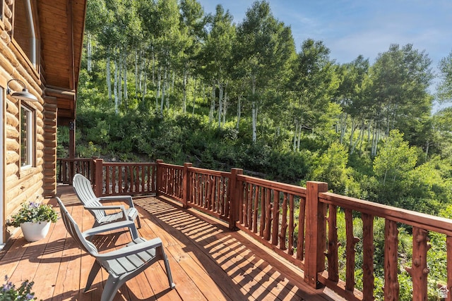 1796 W Tollgate Canyon Rd, Wanship, UT 84017 - view of wooden terrace