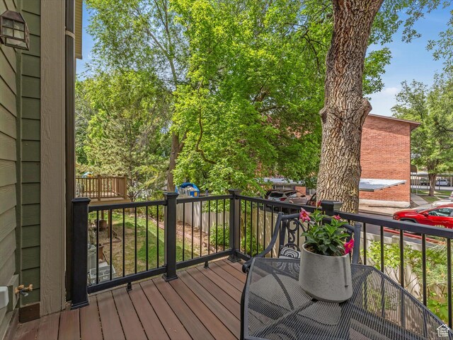4828 Brooks Way, Holladay, UT 84117 - view of wooden deck
