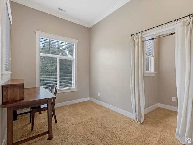 4828 Brooks Way, Holladay, UT 84117 - office with crown molding and light carpet