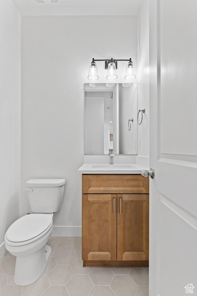 2162 W 320 S Unit 51, Hurricane, UT 84737 - half bathroom featuring vanity and tile patterned flooring