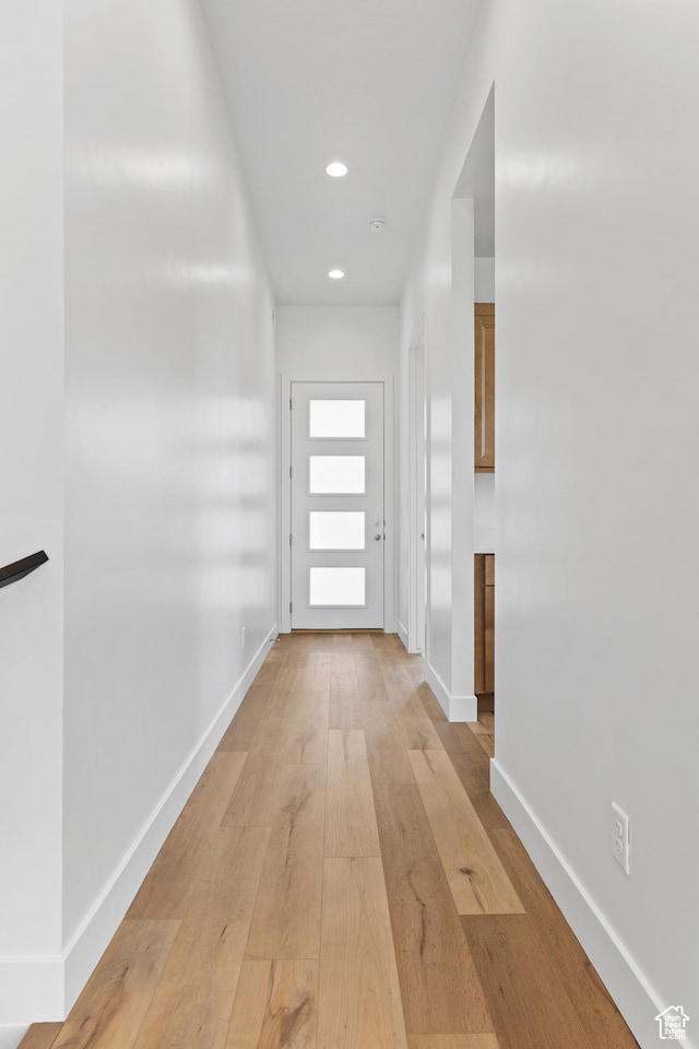 2162 W 320 S Unit 51, Hurricane, UT 84737 - corridor featuring light wood finished floors and recessed lighting