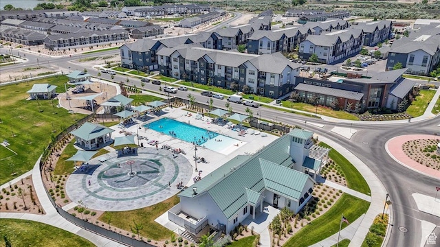 1128 E Bearing Dr S, Saratoga Springs, UT 84045 - aerial view of a pool