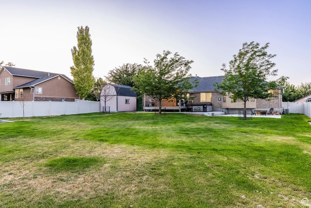 5689 W Sandy Stone Cir S, South Jordan, UT 84009 - view of yard featuring a shed