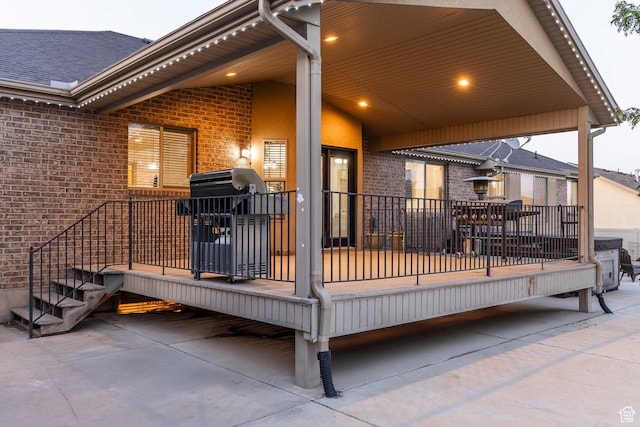 5689 W Sandy Stone Cir S, South Jordan, UT 84009 - deck featuring grilling area