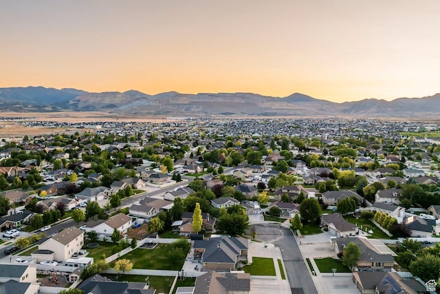 5689 W Sandy Stone Cir S, South Jordan, UT 84009 - aerial perspective of suburban area featuring a mountain backdrop