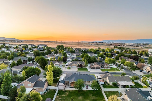 5689 W Sandy Stone Cir S, South Jordan, UT 84009 - aerial perspective of suburban area featuring a mountain backdrop
