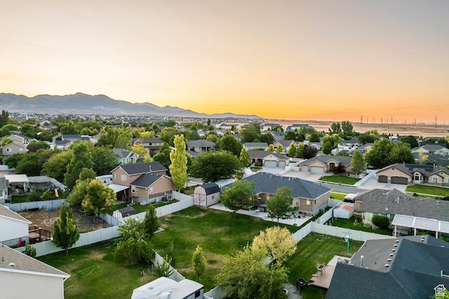 5689 W Sandy Stone Cir S, South Jordan, UT 84009 - aerial view of residential area featuring a mountain backdrop