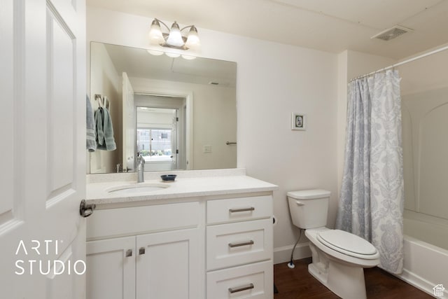 1068 Canyon Meadow Dr Unit 8, Provo, UT 84606 - bathroom with vanity, shower / bath combination with curtain, and wood finished floors