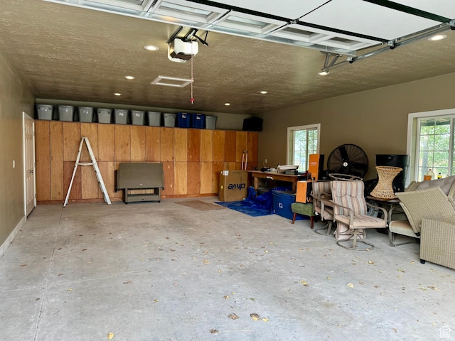 12 S Main, Holden, UT 84636 - garage with a garage door opener and recessed lighting