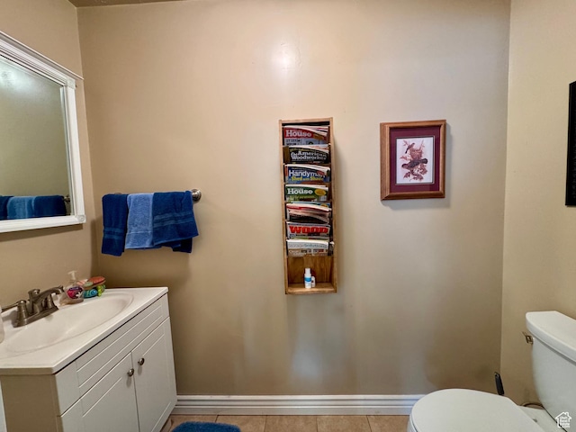 12 S Main, Holden, UT 84636 - half bathroom featuring vanity and tile patterned floors