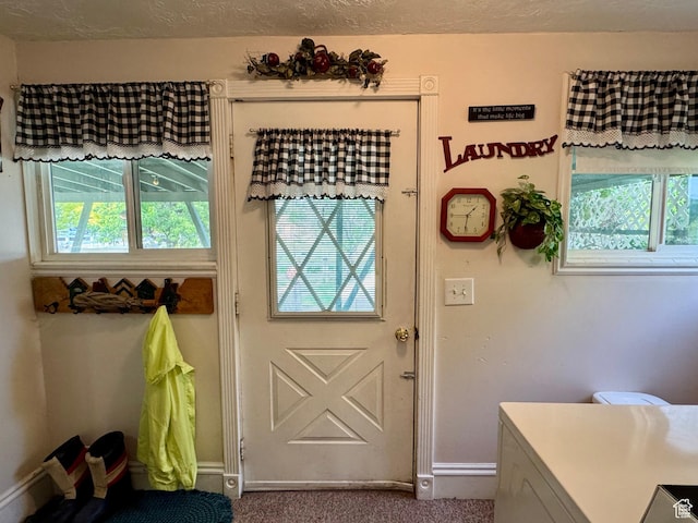12 S Main, Holden, UT 84636 - doorway to outside featuring healthy amount of natural light and dark colored carpet