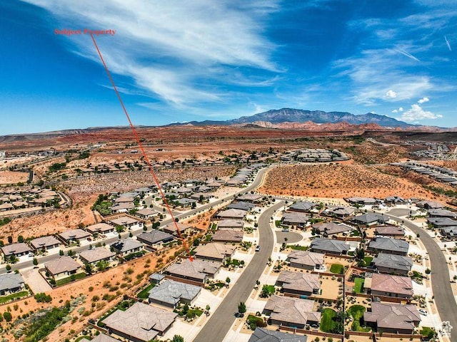 621 N Sage Hen Dr, Washington, UT 84780 - aerial view of residential area featuring mountains