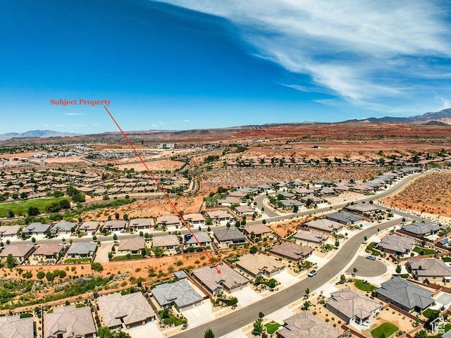 621 N Sage Hen Dr, Washington, UT 84780 - view of property location featuring a mountainous background and nearby suburban area