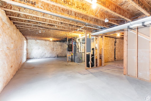 4567 W Breezy Meadow Dr, Herriman, UT 84096 - unfinished basement featuring water heater
