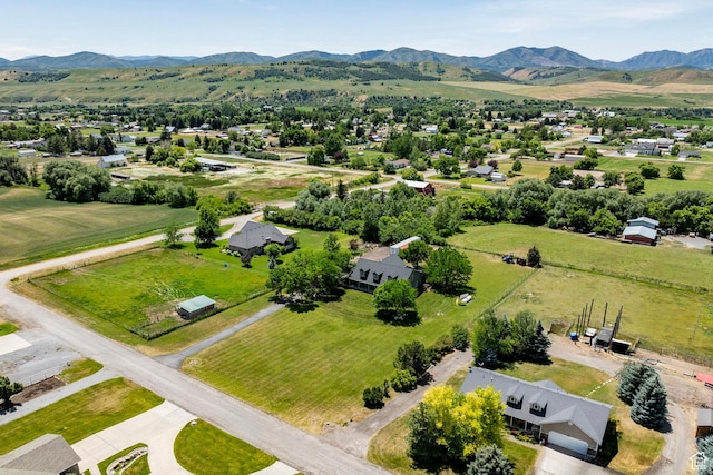 8871 S 100 E, Paradise, UT 84328 - aerial view of residential area featuring a mountainous background