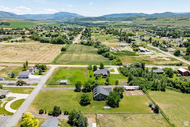 8871 S 100 E, Paradise, UT 84328 - aerial view of sparsely populated area featuring a mountainous background