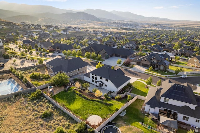 6809 W Vista Springs Dr, Herriman, UT 84096 - aerial view of residential area featuring mountains
