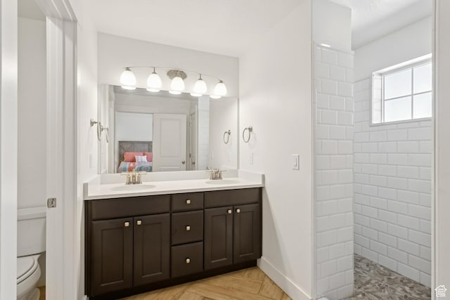 319 S 300 E, Midway, UT 84049 - ensuite bathroom featuring double vanity and walk in shower