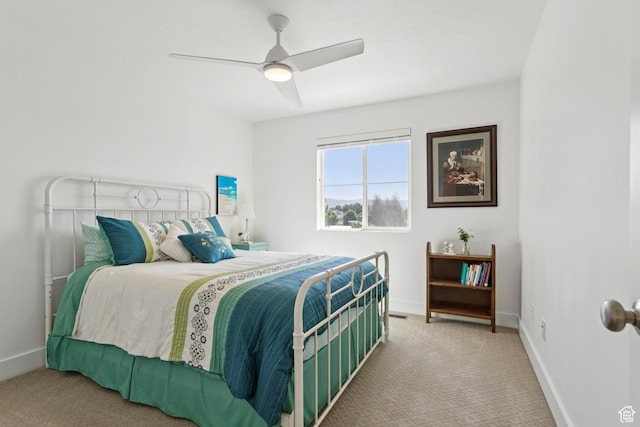 319 S 300 E, Midway, UT 84049 - bedroom featuring carpet flooring and a ceiling fan