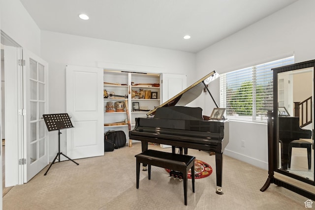 319 S 300 E, Midway, UT 84049 - living area with light colored carpet and recessed lighting