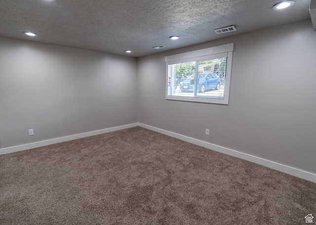 9446 S Barium St E, Sandy, UT 84094 - carpeted empty room with recessed lighting and a textured ceiling