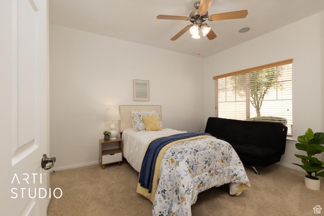 1183 N Canyon Meadow Dr E Unit 9, Provo, UT 84606 - carpeted bedroom with baseboards and a ceiling fan