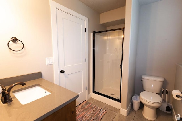 1285 W 1100 N, Farr West, UT 84404 - bathroom featuring a stall shower, vanity, and tile patterned floors
