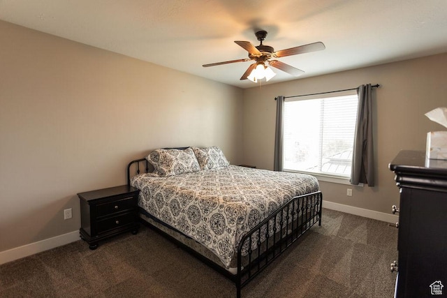 1285 W 1100 N, Farr West, UT 84404 - bedroom with dark carpet and ceiling fan
