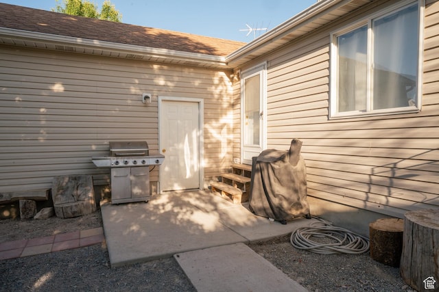 2087 E Weeping Willow Way N, Eagle Mountain, UT 84005 - view of patio with grilling area and entry steps