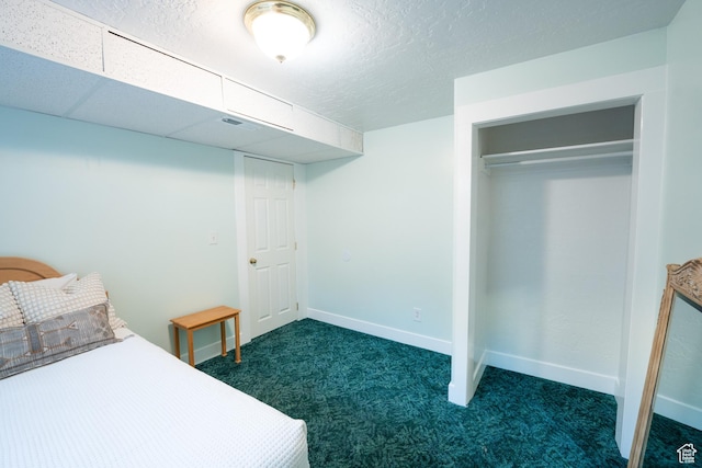 2087 E Weeping Willow Way N, Eagle Mountain, UT 84005 - bedroom with dark colored carpet and a closet
