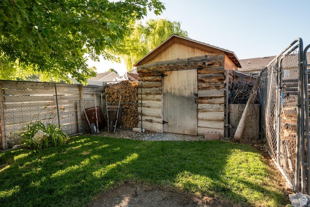 2087 E Weeping Willow Way N, Eagle Mountain, UT 84005 - view of shed featuring a fenced backyard