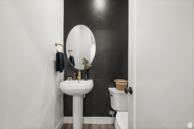 4753 W Mossley Dr, Herriman, UT 84096 - bathroom featuring toilet and wood finished floors