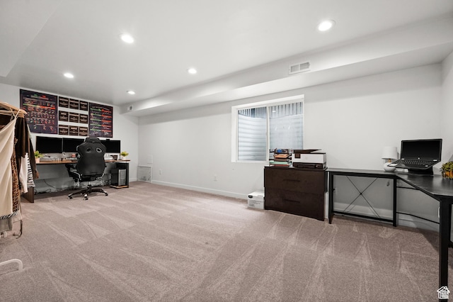 4753 W Mossley Dr, Herriman, UT 84096 - carpeted office featuring recessed lighting