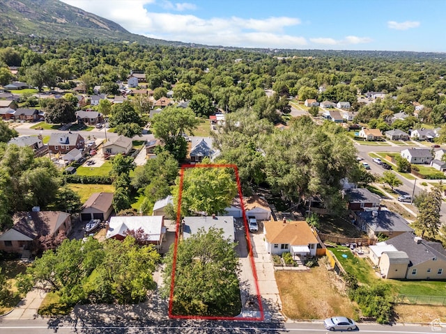 1425 E 22nd St S, Ogden, UT 84401 - aerial view of residential area with property parcel outlined