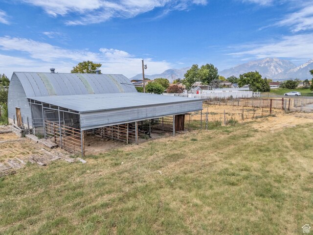 12580 S Janice Dr, Riverton, UT 84065 - view of outbuilding with an exterior structure and a mountain view