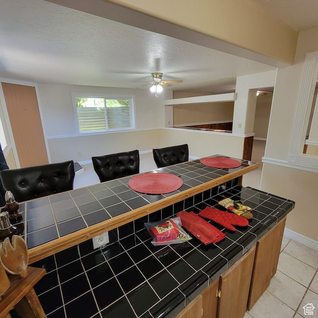 5272 S 1035 E, South Ogden, UT 84403 - dining area featuring light tile patterned flooring and ceiling fan