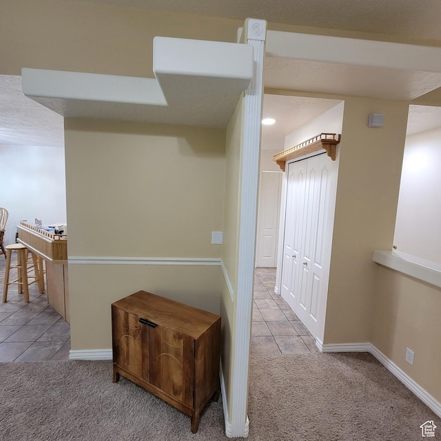 5272 S 1035 E, South Ogden, UT 84403 - hall with tile patterned flooring and carpet
