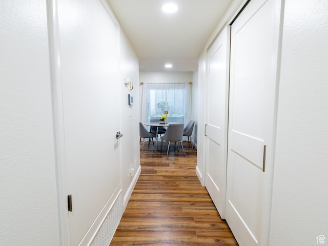 531 S 900 E Unit B3, Salt Lake City, UT 84102 - hallway featuring recessed lighting and wood finished floors
