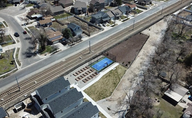 140 E Abbeville Ct, Sandy, UT 84070 - aerial view of property and surrounding area featuring nearby suburban area