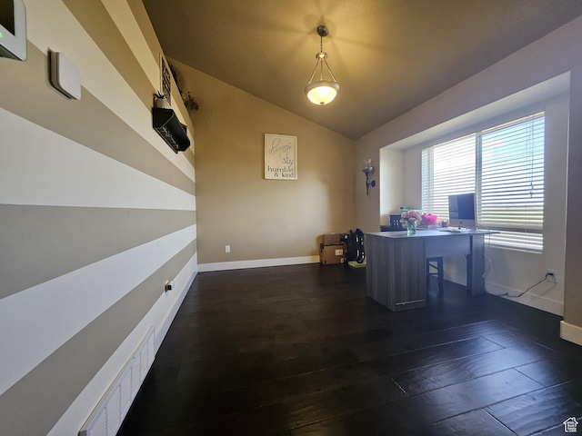 2175 E 1000 N, Ballard, UT 84066 - office with dark wood finished floors and lofted ceiling