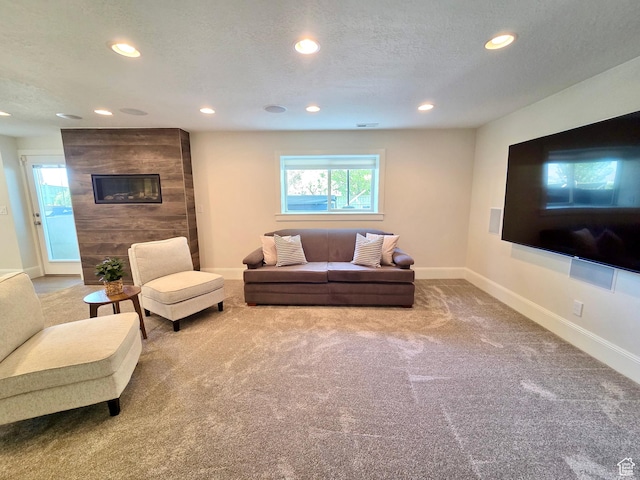 3501 E Golden Eagle Rd N, Eagle Mountain, UT 84005 - living area featuring carpet, recessed lighting, and plenty of natural light