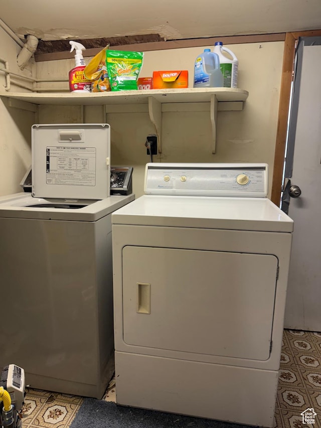 539 E Center St, Pleasant Grove, UT 84062 - washroom featuring separate washer and dryer and light tile patterned floors