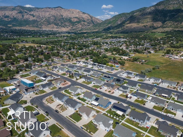 1608 N 500 E, North Ogden, UT 84404 - aerial view of property's location featuring a mountain backdrop