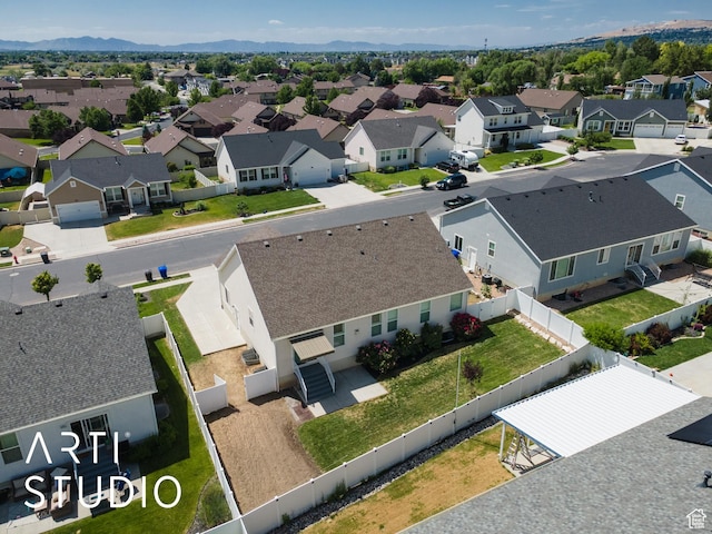 1608 N 500 E, North Ogden, UT 84404 - aerial perspective of suburban area with mountains