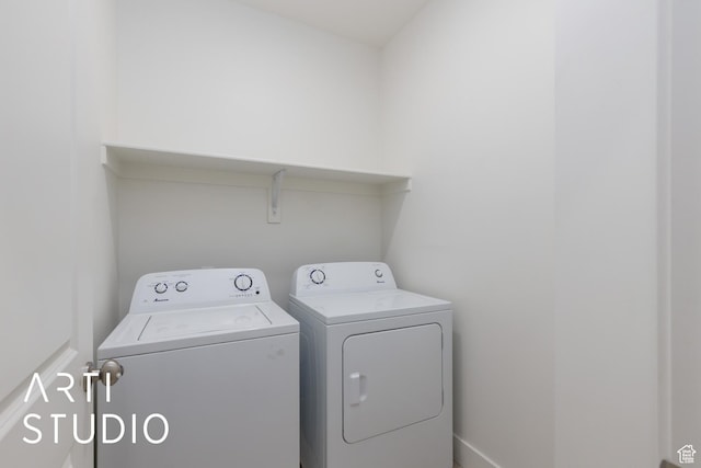 1608 N 500 E, North Ogden, UT 84404 - washroom with washing machine and clothes dryer