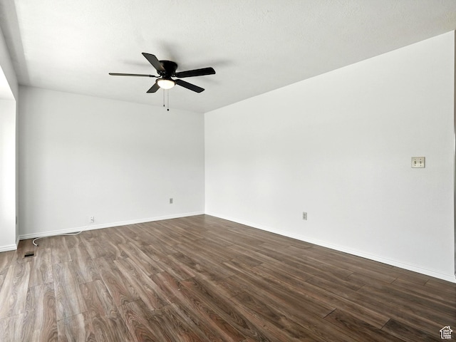 3992 S 4665 W, West Valley City, UT 84120 - spare room featuring a ceiling fan and dark wood-type flooring
