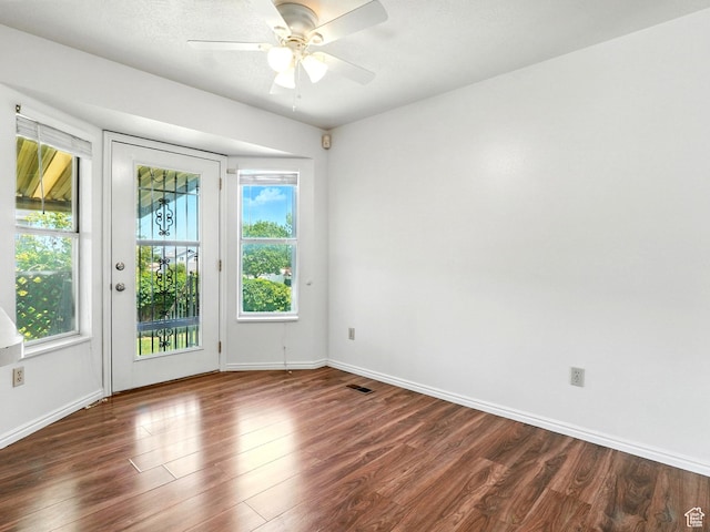 3992 S 4665 W, West Valley City, UT 84120 - unfurnished room featuring wood finished floors and a ceiling fan