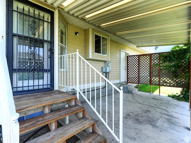 3992 S 4665 W, West Valley City, UT 84120 - property entrance with a patio area